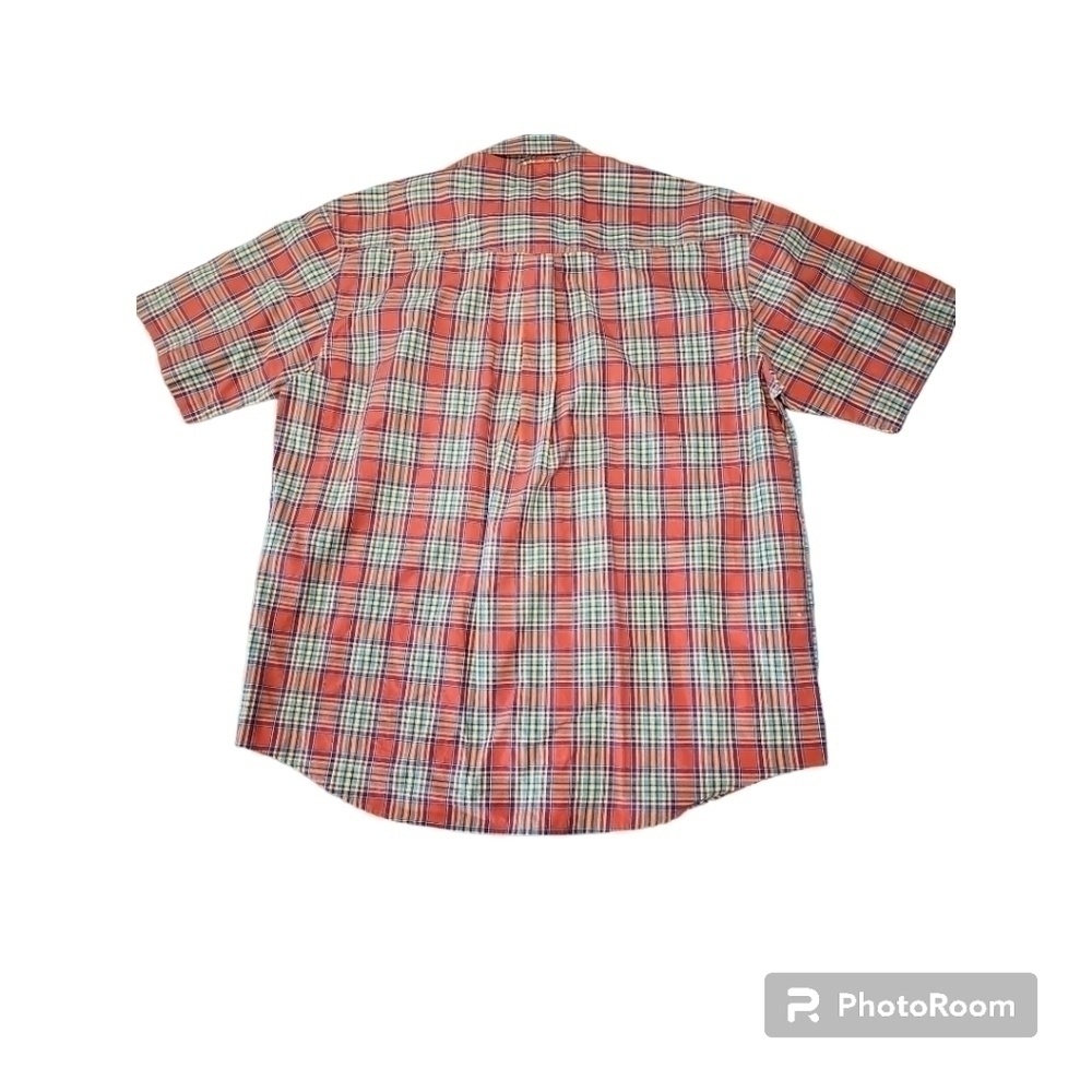 Roper Men's Size XL Plaid Short Sleeve Button Down Two pockets Extra buttons - Picture 2 of 4